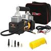 Image 1 : TYT Tire Inflator AC/DC Electric Portable Digital Air Pump, 150 PSI 12V Air Compressor with Nozzle A