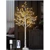 Image 1 : 6FT Birch Tree with Lights - 8 Modes Lighted Birch Tree, Dimmable Fairy Lights with Remote 160 LEDs 