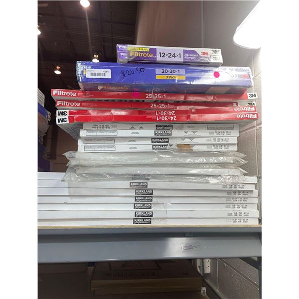 Assorted Lot of Furnace Air Filters