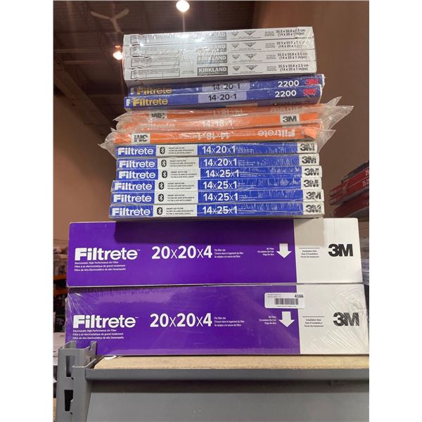 Assorted Lot of Furnace Air Filters