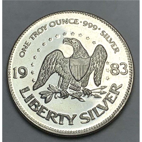 1983 A-Mark "Life Liberty Happiness" 1 ozt .999 Silver