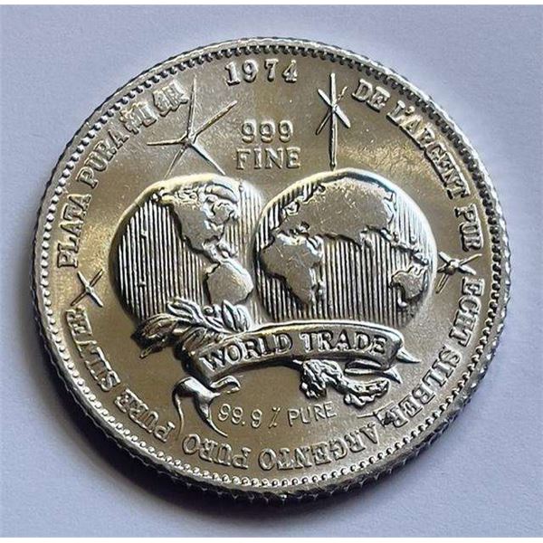 1974 International Universal Trade Unit 1 ozt .999 Silver