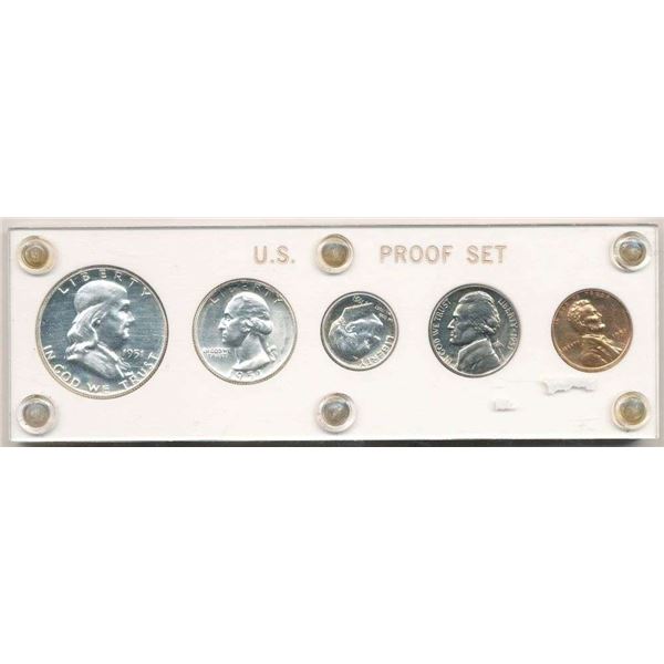 Pasadena Grandma Fresh 1951 U.S. Proof Set (5-coins)