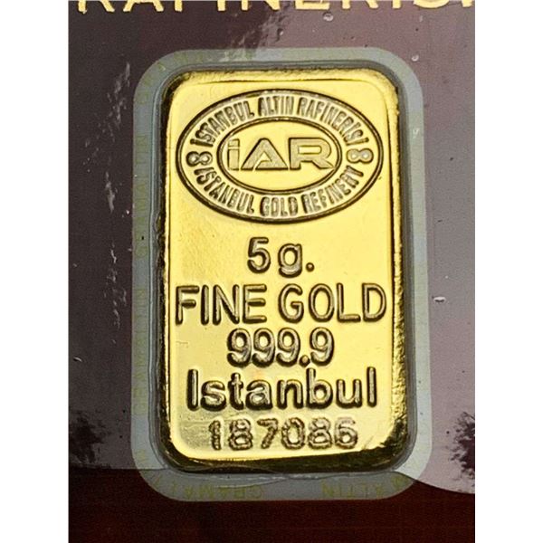 IAR 5g .9999 Gold Bar