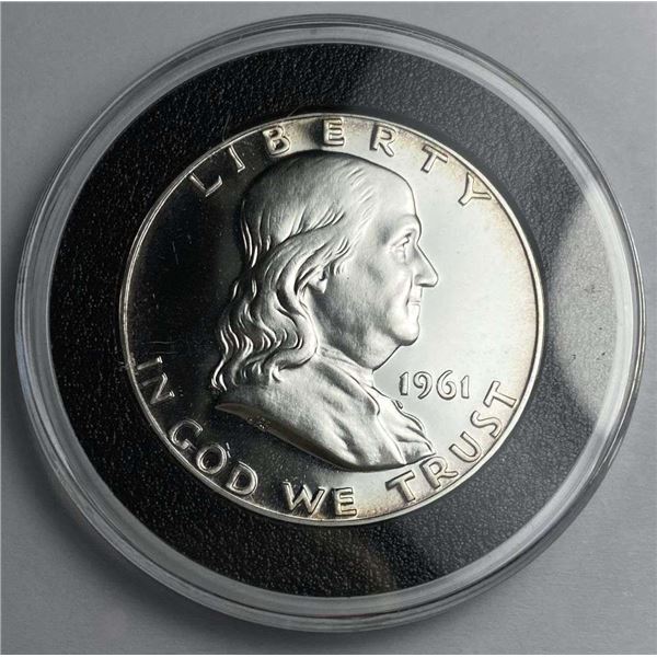 1961 Franklin Silver Half Dollar PF68+