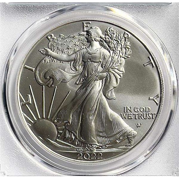 2022 American Silver Eagle PCGS MS70 First Strike