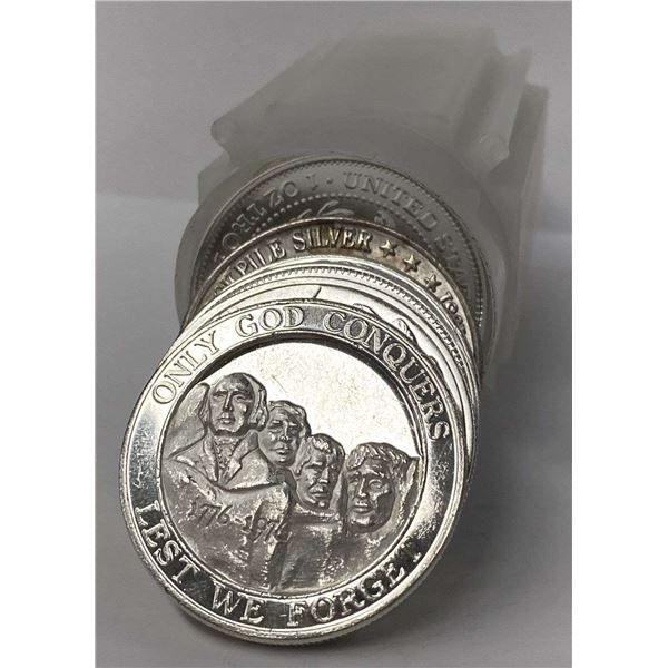 Roll (20) Mixed 1 ozt .999 Silver Rounds