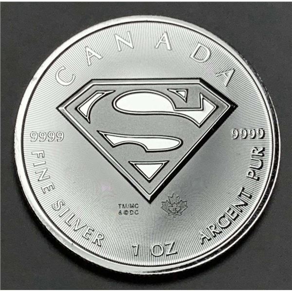 2016 Canada $5 Superman 1 ozt .9999 Silver