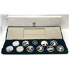 Image 1 : Royal Canadian Mint Set (10-coins) 1988 Calgary $20 Winter Olympics 1 ozt Proof Silver