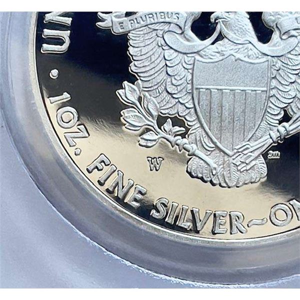 2011-W American Silver Eagle PCGS PR69 DCAM Signed By John M. Mercanti