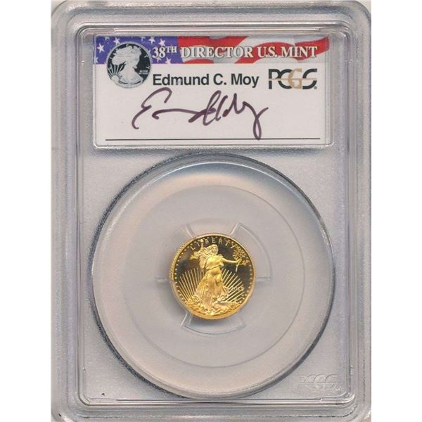 Last Minute! 2015-W American Gold $5 Eagle PCGS PR70 DCAM Signed By Edmund C. Moy