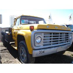 FORD F800 S/A FLATBED TRUCK, s/n F82FVY89334
