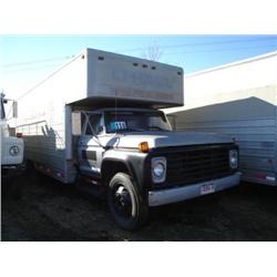 FORD F600 S/A UHAUL VAN BOX TRUCK, s/n F60KCR20370