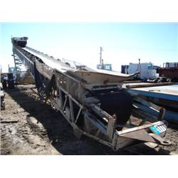 SWIFT K36100 36in. X 100ft. PORTABLE RADIAL STACKING CONVEYOR, s/n 51299