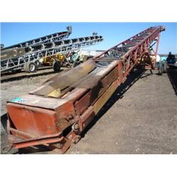SUPERIOR 30in. X 60ft. PORTABLE STACKING LATTICE CONVEYOR, s/n 3454