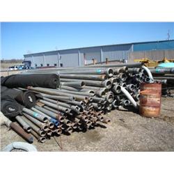 QUANTITY OF ASSORTED ALUMINUM IRRIGATION PIPE, W/ HARDWARE,