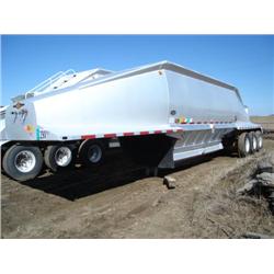 BEALL "SILVER BULLET" BABDS241 24CY TRI AXLE ALUMINUM BOTTOM DUMP TRAILER, s/n 1BN2P403XXB005736