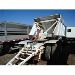 RED RIVER BD222 T/A BOTTOM DUMP PUP TRAILER, s/n 4ZYBD2529X1000309
