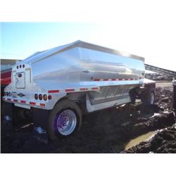 BEALL "SILVER BULLET" BABDP141 14CY 2 AXLE ALUMINUM BOTTOM DUMP PUP TRAILER , s/n 1BN1P232XXB005738