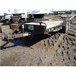 DCT 18ft. T/A EQUIPMENT TRAILER, s/n 4GBF1826X21003074