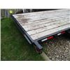 Image 11 : 18' Tandem Axel Flat Deck Trailer w/Ramps & Wooden Side Rails (S/N B16331658, 2" Ball)