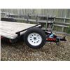 Image 6 : 18' Tandem Axel Flat Deck Trailer w/Ramps & Wooden Side Rails (S/N B16331658, 2" Ball)