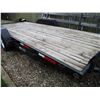 Image 7 : 18' Tandem Axel Flat Deck Trailer w/Ramps & Wooden Side Rails (S/N B16331658, 2" Ball)