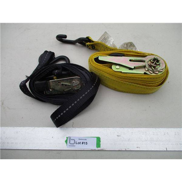 (2) Ratchet Straps (1"x10', 2"x15')