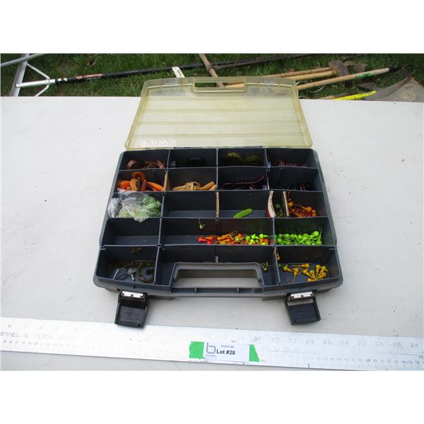 Eagle Woodstream Tackle Tote w/Soft Artificial Baits, Jig Bodies