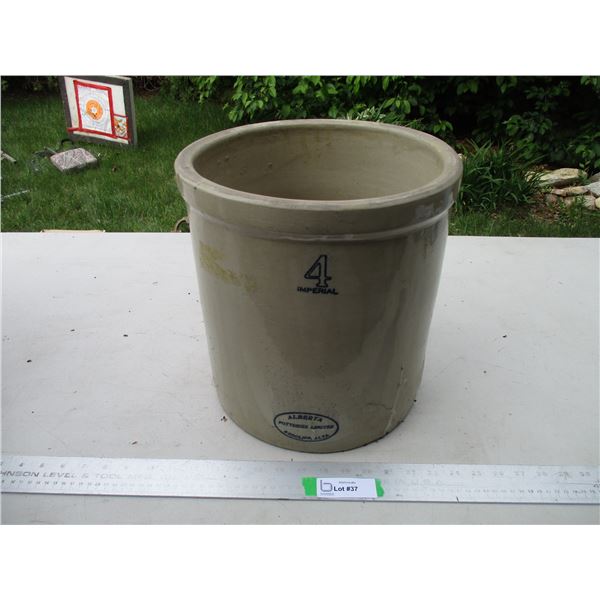 Alberta Potteries #4 Stoneware Crock