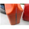 Image 3 : (2) Jugs Chainsaw Oil, (1) 80W90Gear Oil &  5L Mixed Fuel Gas Can