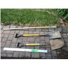 Image 1 : (2)Shovels w/Fiberglass D-Handle & Hoe (Garden Tools)