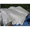 Image 4 : (3) Large Tarps of Unknown Size, Roll of Landscaping Fabric & Bag