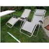Image 1 : (2) Folding Zero Gravity Reclining Chairs