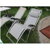 Image 2 : (2) Folding Zero Gravity Reclining Chairs