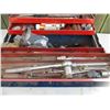 Image 3 : Vintage Steel Toolbox w/Contents
