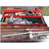 Image 5 : Vintage Steel Toolbox w/Contents