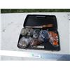 Image 1 : Various Soft Bait/Jig Bodies w/Case & Butcher Knife
