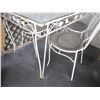 Image 3 : 48"x30" Wrought Iron Patio Set w/Glass Top, (4) Chairs