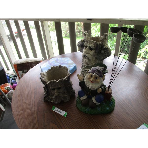 Yard/Garden Décor. - Gnome Rain Chime, Plant Pots, Welcome Stepping Stone