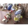 Image 3 : (10 pcs)  Yard Décor. - Garden Gnomes, Fairies, Wicker Basket etc.