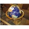Image 2 : Lapis Semi Precious Stone Inlay World Globe w/Brass Stand