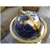 Image 4 : Lapis Semi Precious Stone Inlay World Globe w/Brass Stand