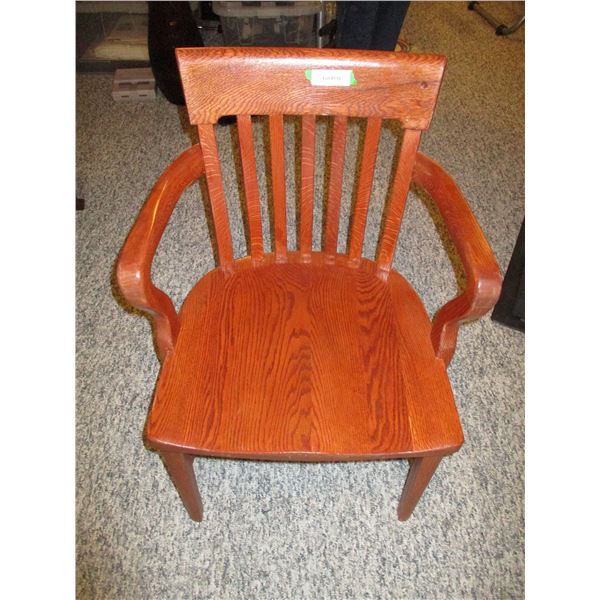 Oak w/Cherry Wood Stained Office Chair