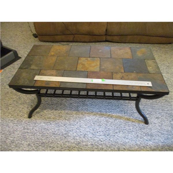Steel Frame w/Tile Top Coffee Table (48 x24 )