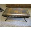 Image 1 : Steel Frame w/Tile Top Coffee Table (48"x24")