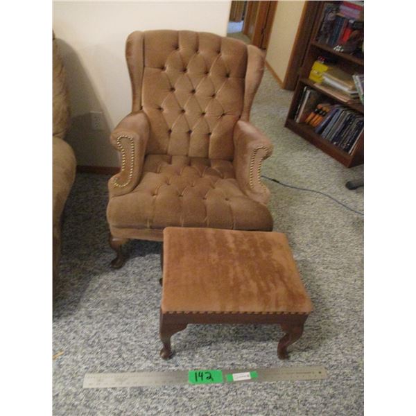 Arm Chair w/Foot Stool