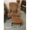 Arm Chair w/Foot Stool