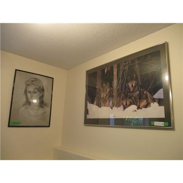 (36"x24") Art Wolfe Print & Portrait Sketch