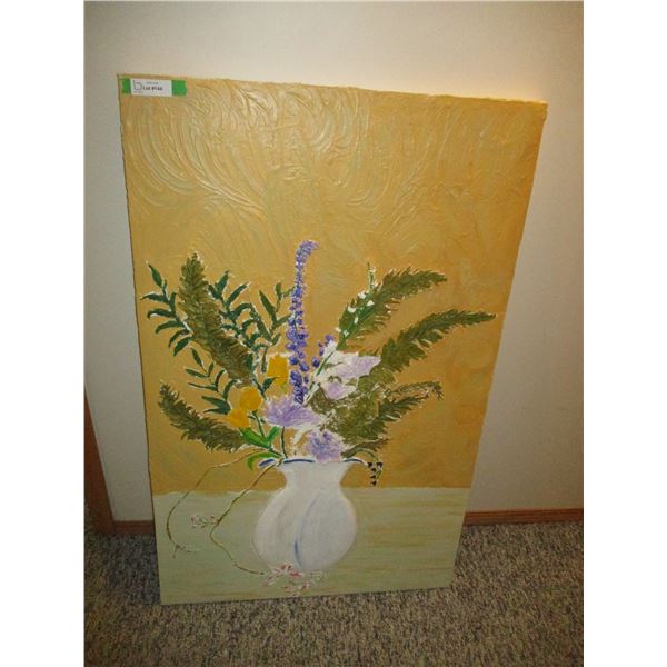 48"x30" Floral Oil Painting